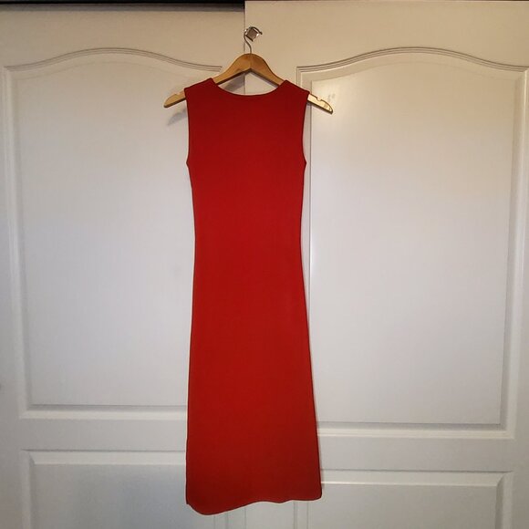 PRETTYGARDEN Womens Summer Crew Neck Sleeveless Knit Cut Out Tank Top Dress - Picture 3 of 3